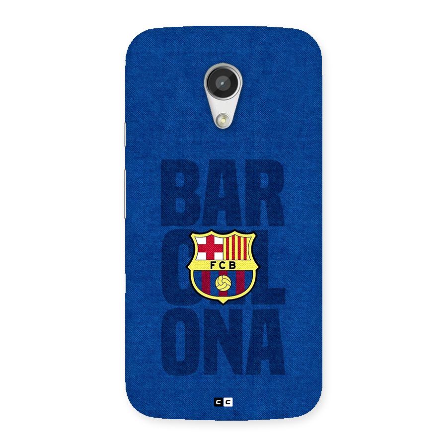 Barcelona Typography Back Case for Moto G 2nd Gen