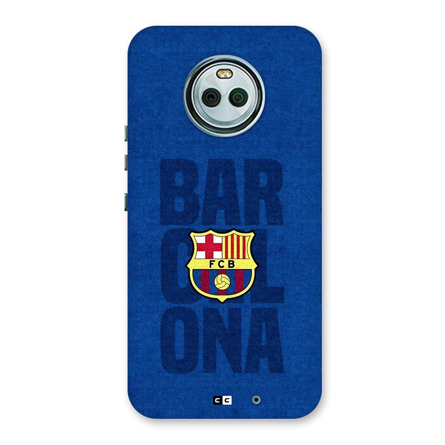 Barcelona Typography Back Case for Moto X4