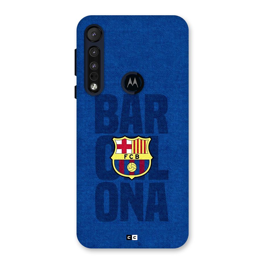 Barcelona Typography Back Case for Motorola One Macro