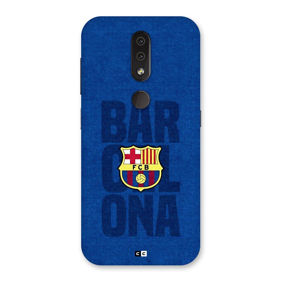 Barcelona Typography Back Case for Nokia 4.2