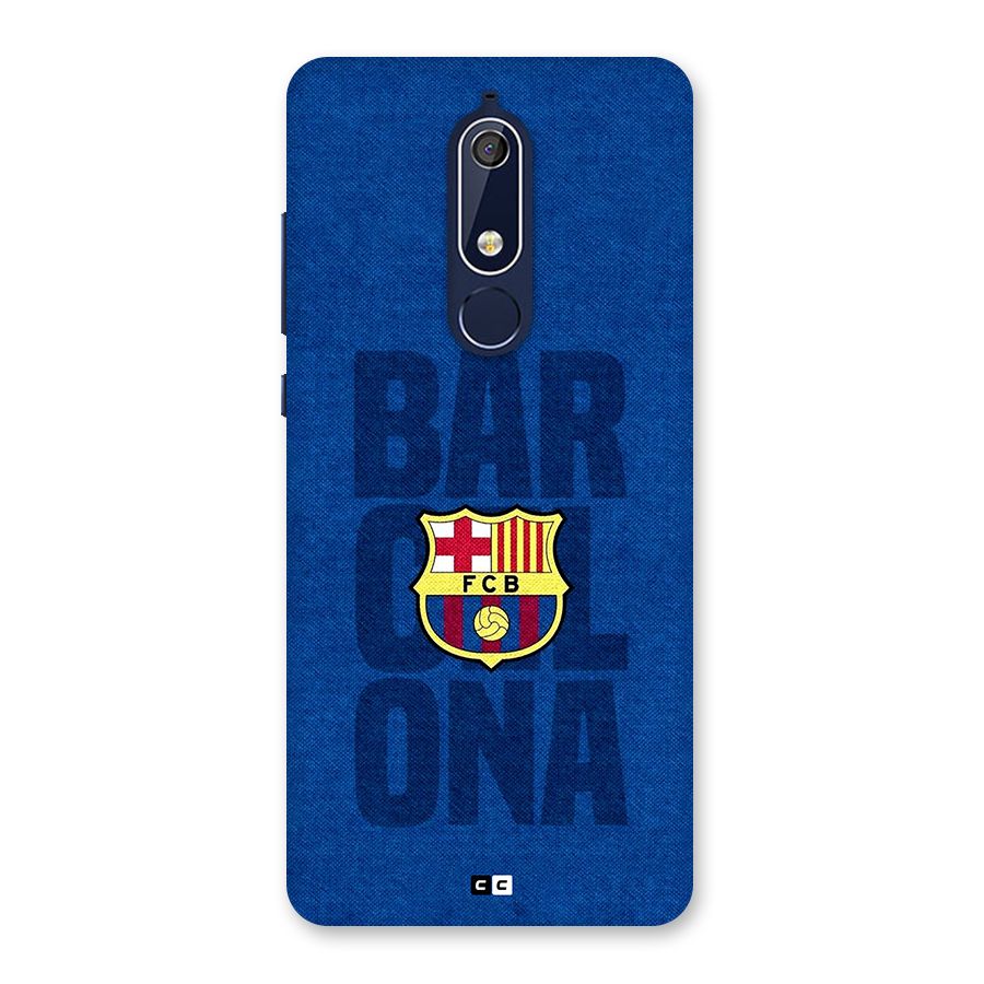 Barcelona Typography Back Case for Nokia 5.1