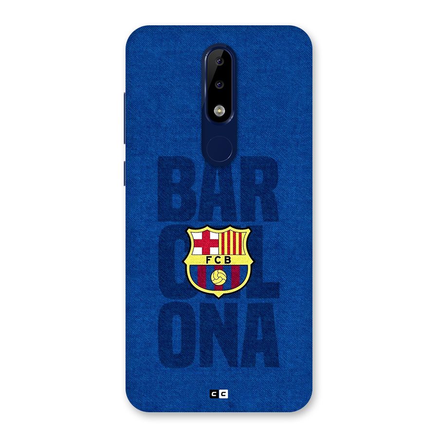 Barcelona Typography Back Case for Nokia 5.1 Plus