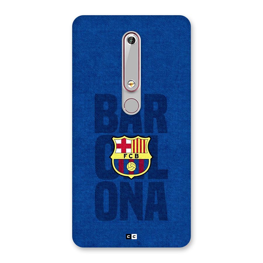 Barcelona Typography Back Case for Nokia 6.1