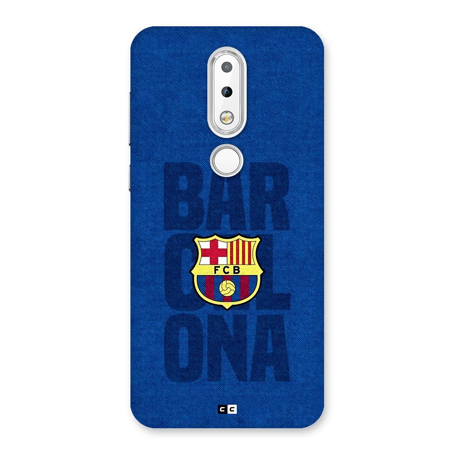 Barcelona Typography Back Case for Nokia 6.1 Plus