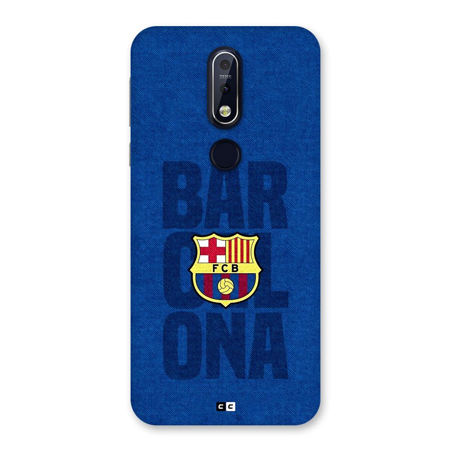Barcelona Typography Back Case for Nokia 7.1