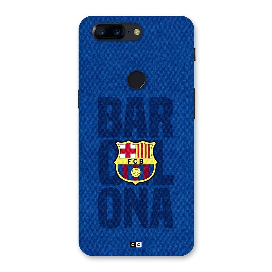 Barcelona Typography Back Case for OnePlus 5T