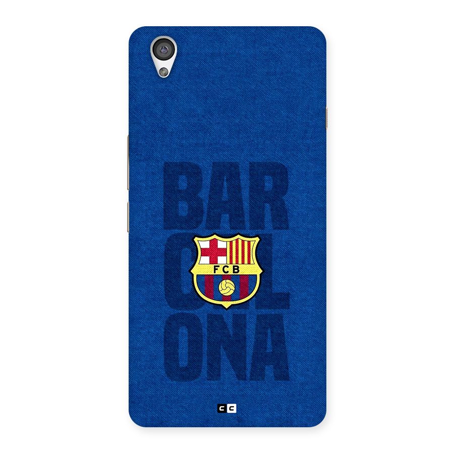 Barcelona Typography Back Case for OnePlus X