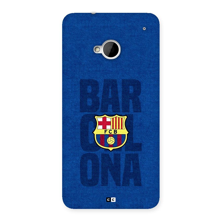 Barcelona Typography Back Case for One M7 (Single Sim)