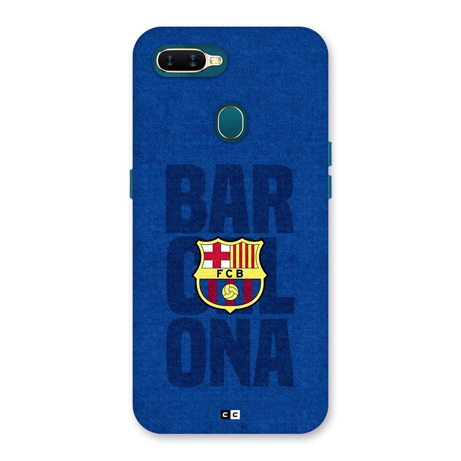 Barcelona Typography Back Case for Oppo A11k