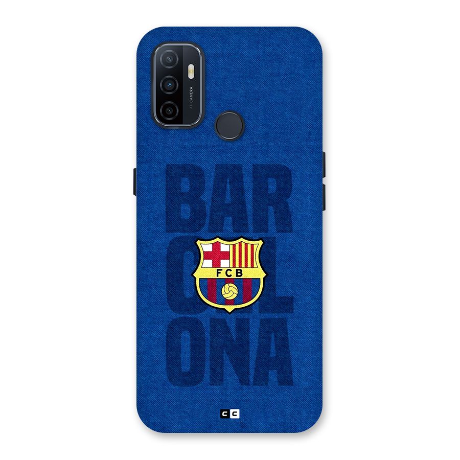 Barcelona Typography Back Case for Oppo A32