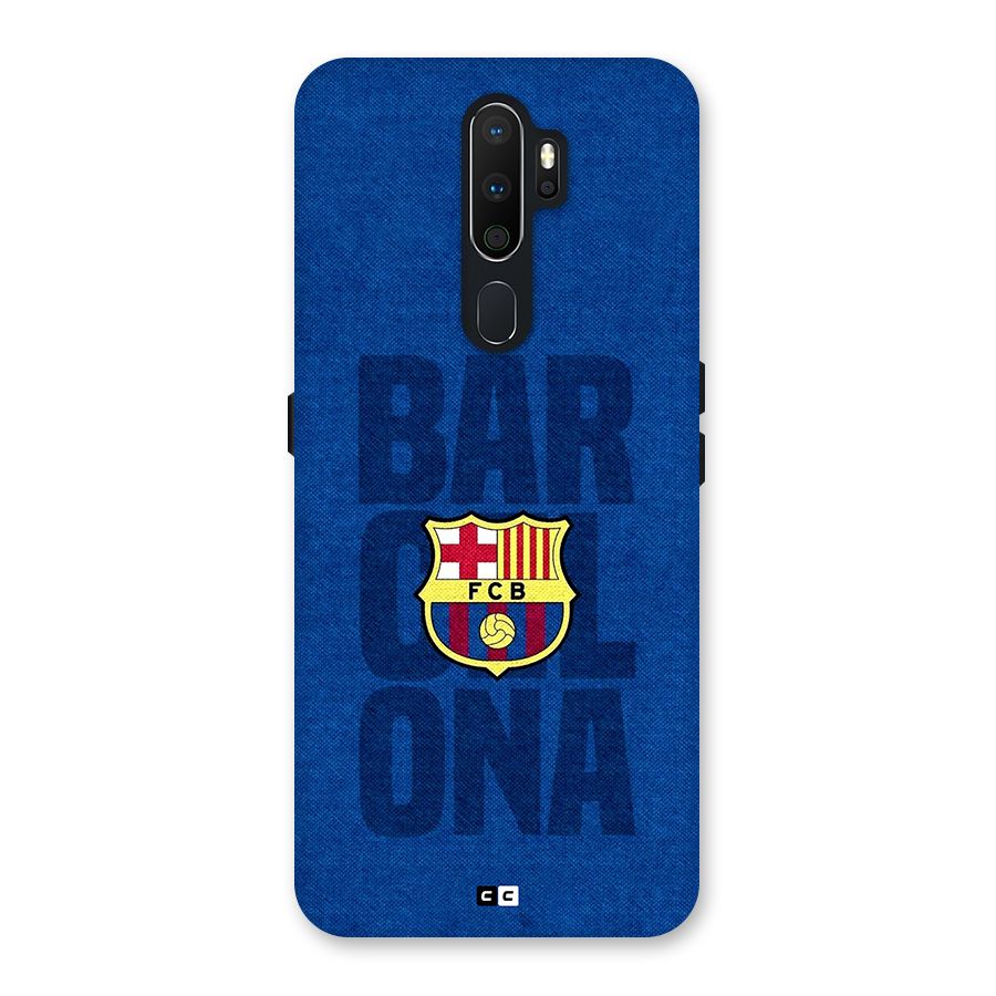 Barcelona Typography Back Case for Oppo A5 (2020)