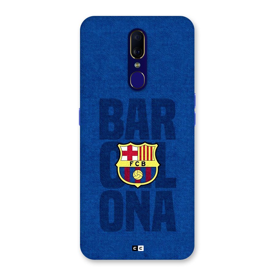 Barcelona Typography Back Case for Oppo A9