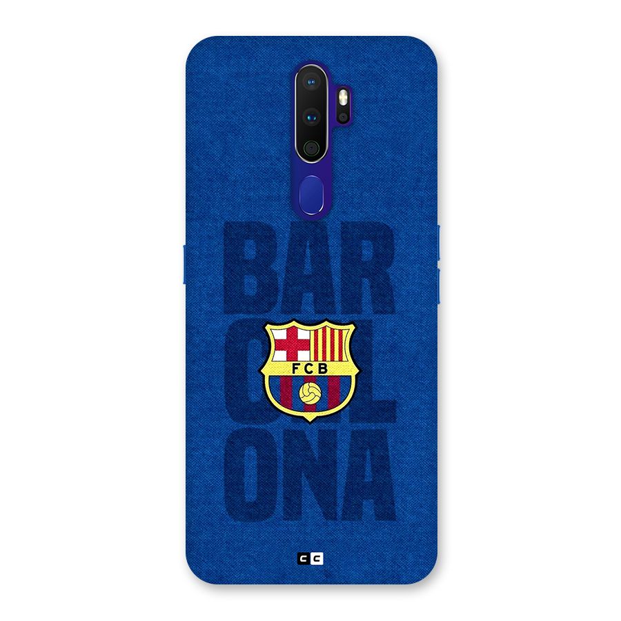 Barcelona Typography Back Case for Oppo A9 (2020)
