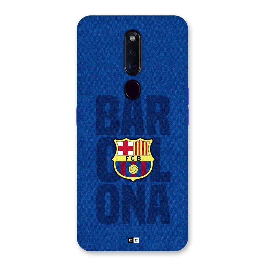 Barcelona Typography Back Case for Oppo F11 Pro