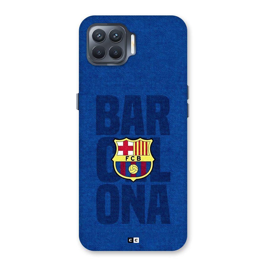 Barcelona Typography Back Case for Oppo F17 Pro