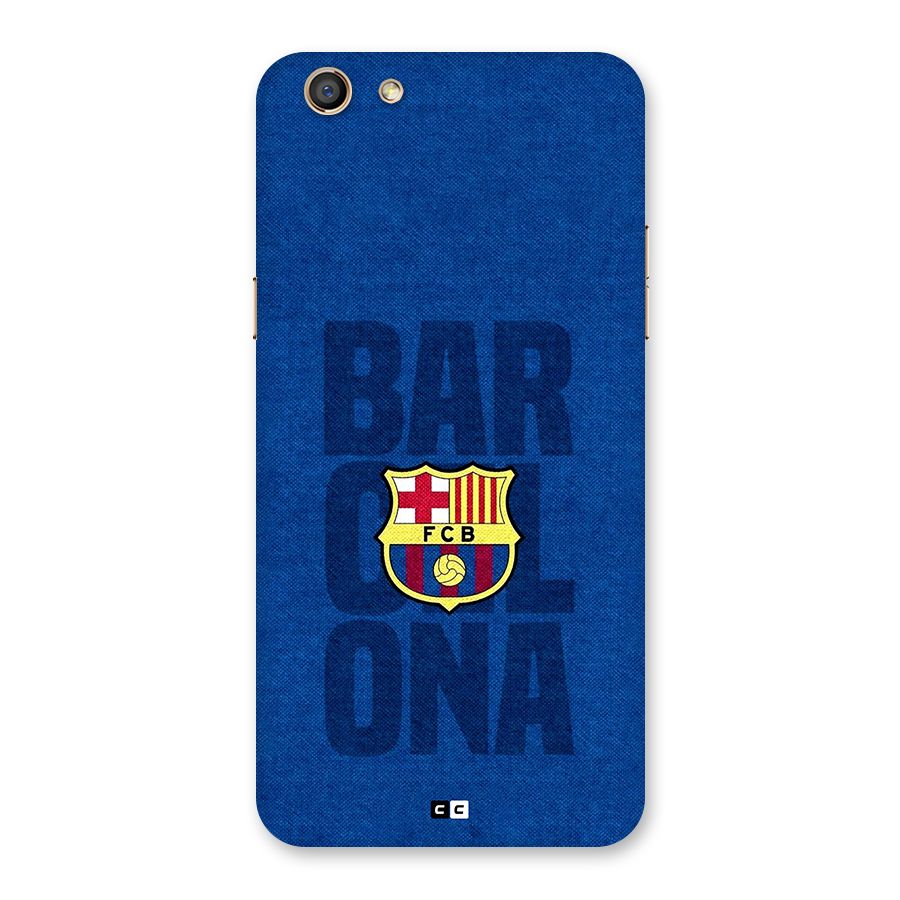 Barcelona Typography Back Case for Oppo F3
