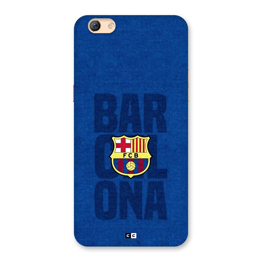 Barcelona Typography Back Case for Oppo F3 Plus