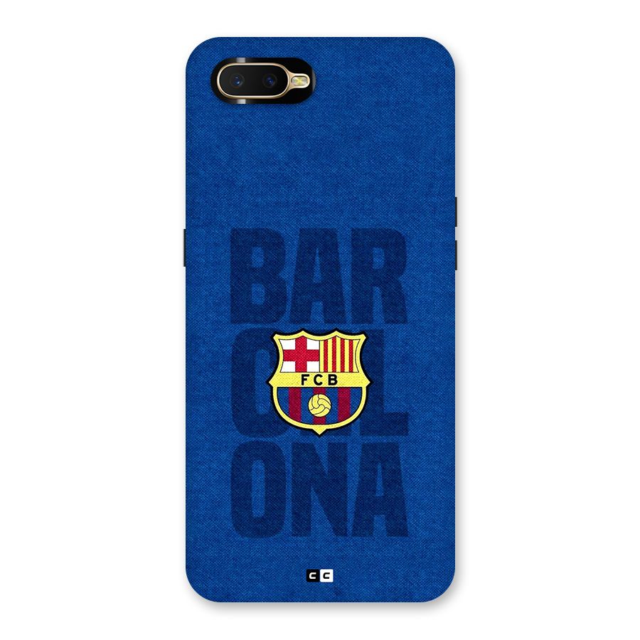 Barcelona Typography Back Case for Oppo K1