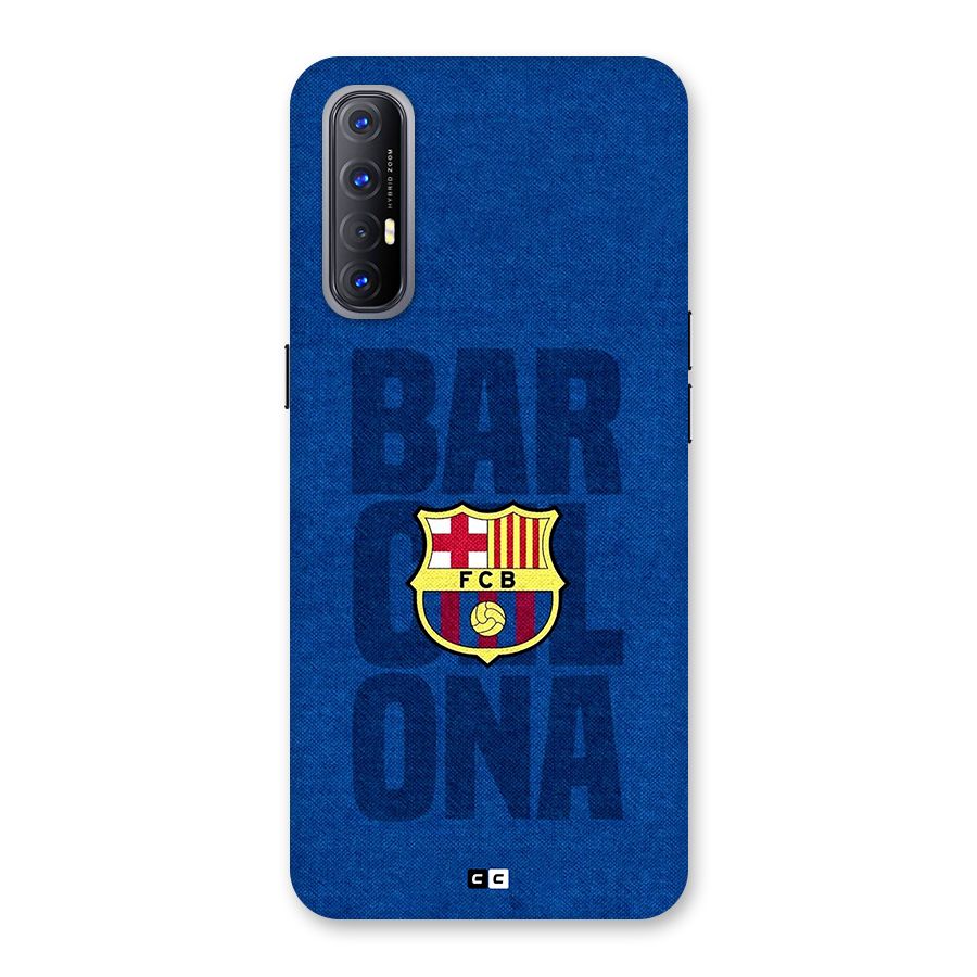 Barcelona Typography Back Case for Oppo Reno3 Pro
