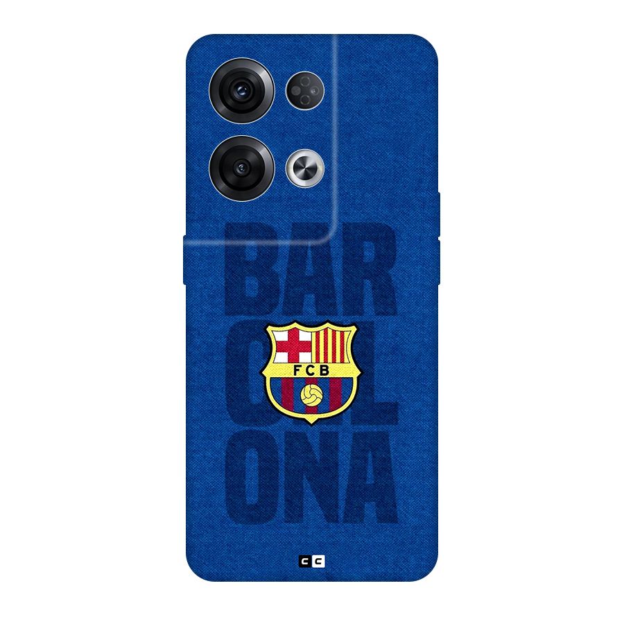 Barcelona Typography Back Case for Oppo Reno8 Pro 5G