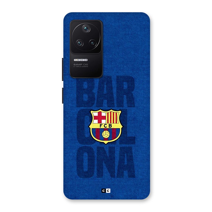Barcelona Typography Back Case for Poco F4 5G