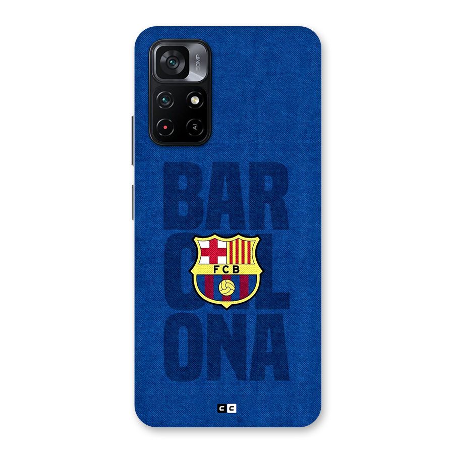 Barcelona Typography Back Case for Poco M4 Pro 5G