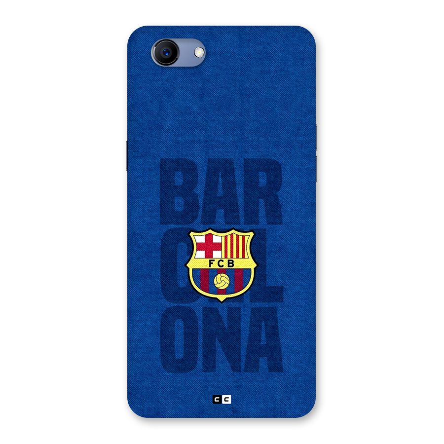 Barcelona Typography Back Case for Realme 1