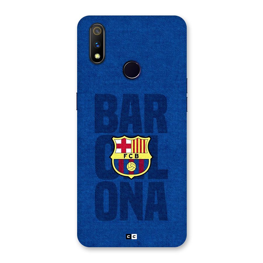 Barcelona Typography Back Case for Realme 3 Pro
