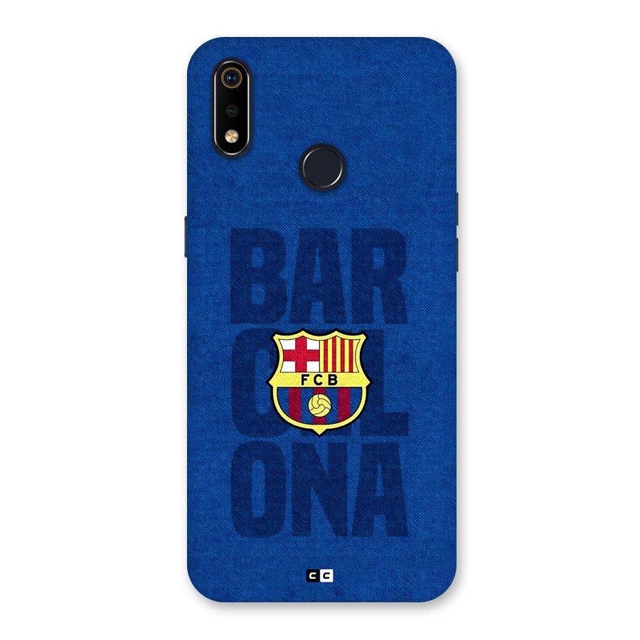 Barcelona Typography Back Case for Realme 3i