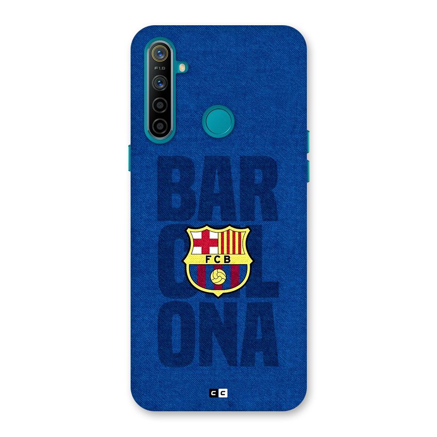 Barcelona Typography Back Case for Realme 5i