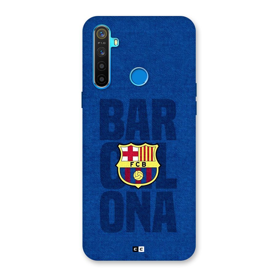 Barcelona Typography Back Case for Realme 5s
