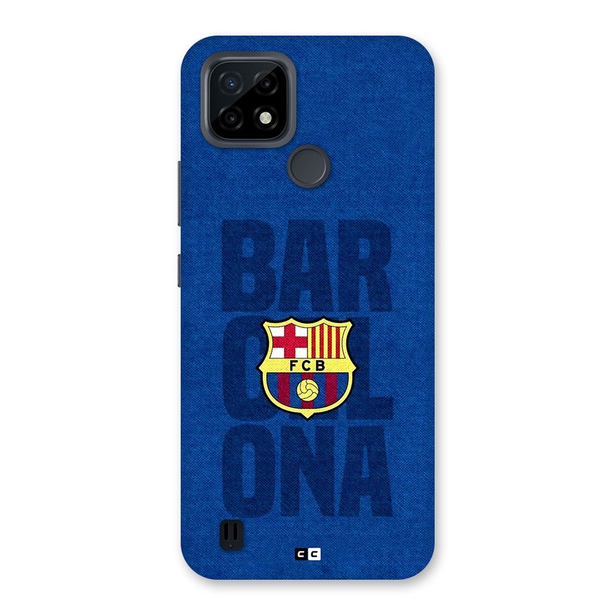 Barcelona Typography Back Case for Realme C21