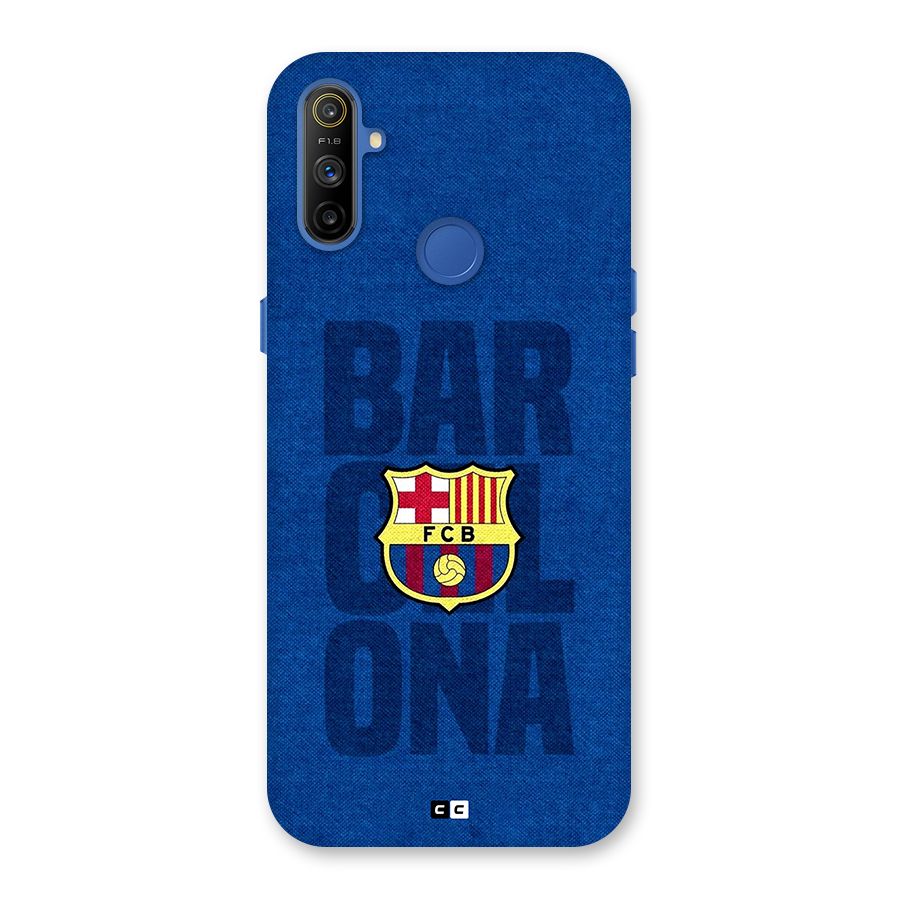 Barcelona Typography Back Case for Realme Narzo 10A