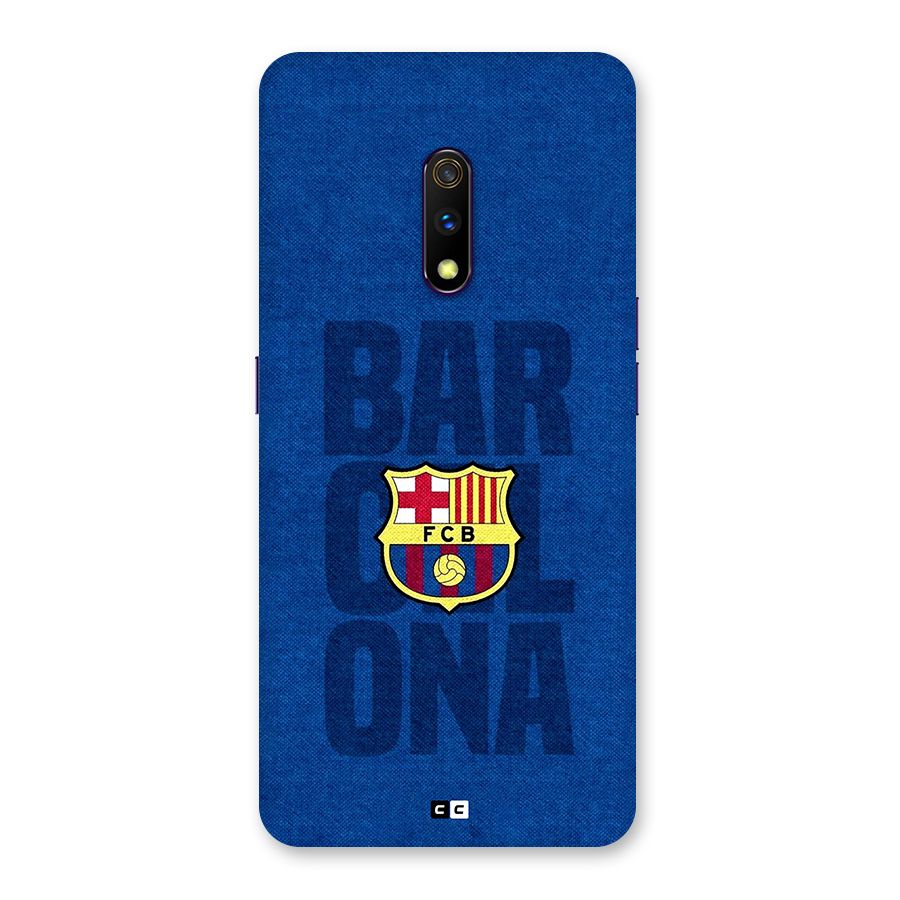 Barcelona Typography Back Case for Realme X