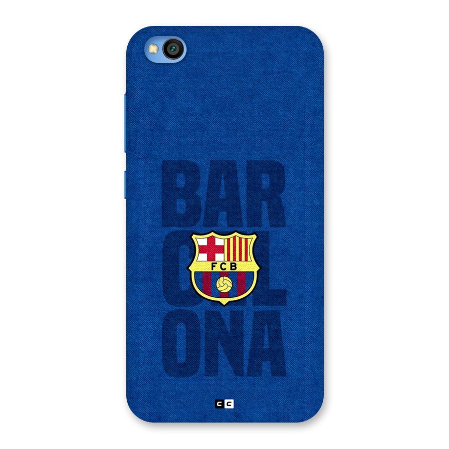 Barcelona Typography Back Case for Redmi Go