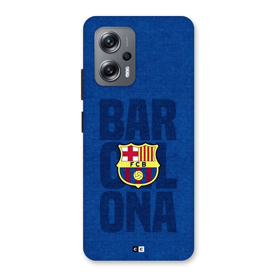 Barcelona Typography Back Case for Redmi K50i