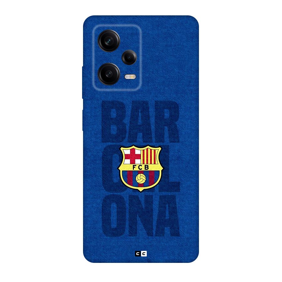 Barcelona Typography Back Case for Redmi Note 12 Pro