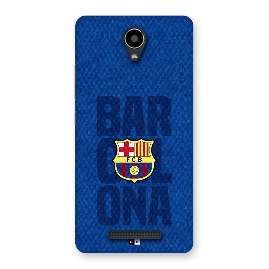 Barcelona Typography Back Case for Redmi Note 2