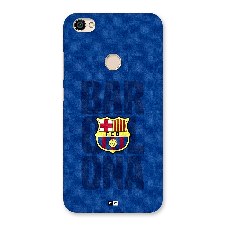 Barcelona Typography Back Case for Redmi Y1 2017