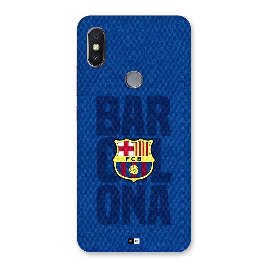 Barcelona Typography Back Case for Redmi Y2