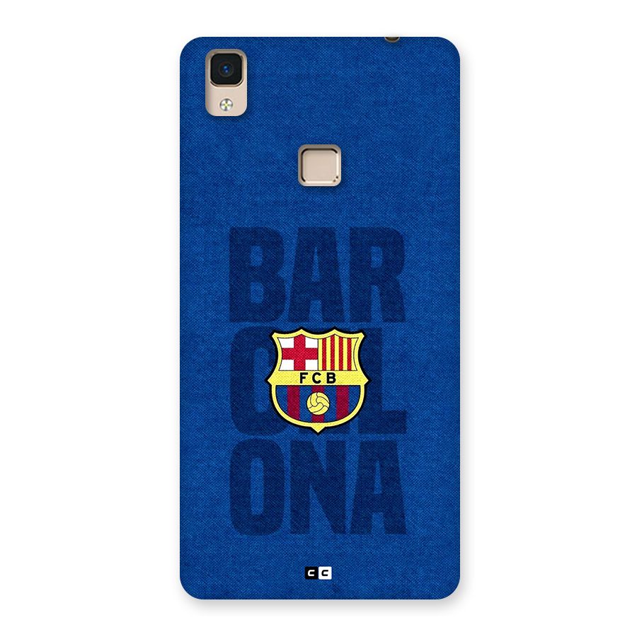 Barcelona Typography Back Case for V3 Max