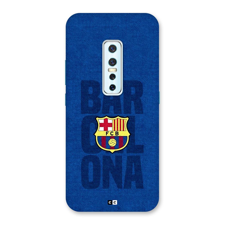 Barcelona Typography Back Case for Vivo V17 Pro