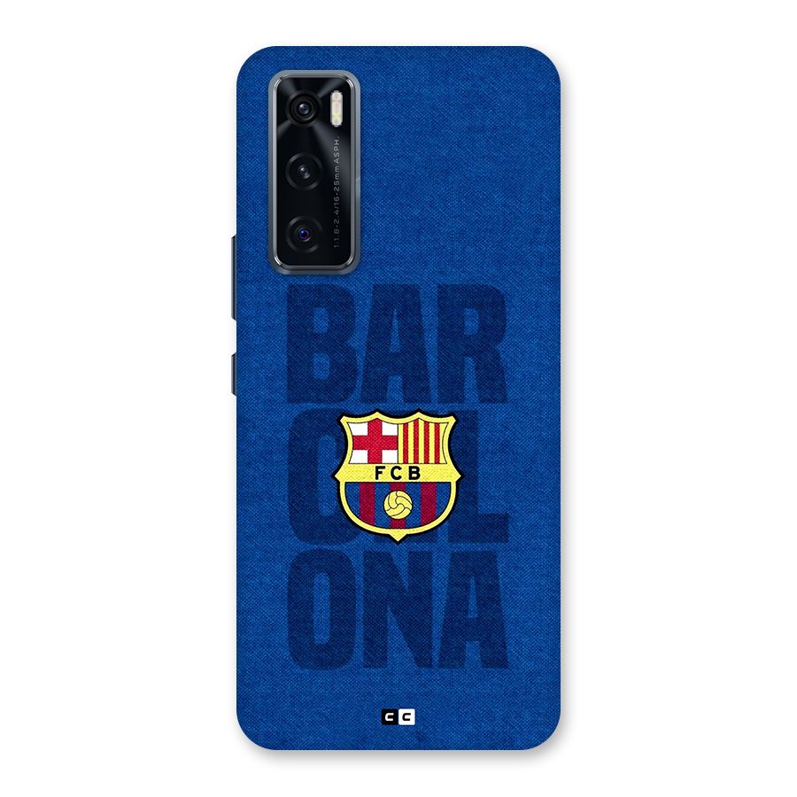 Barcelona Typography Back Case for Vivo V20 SE