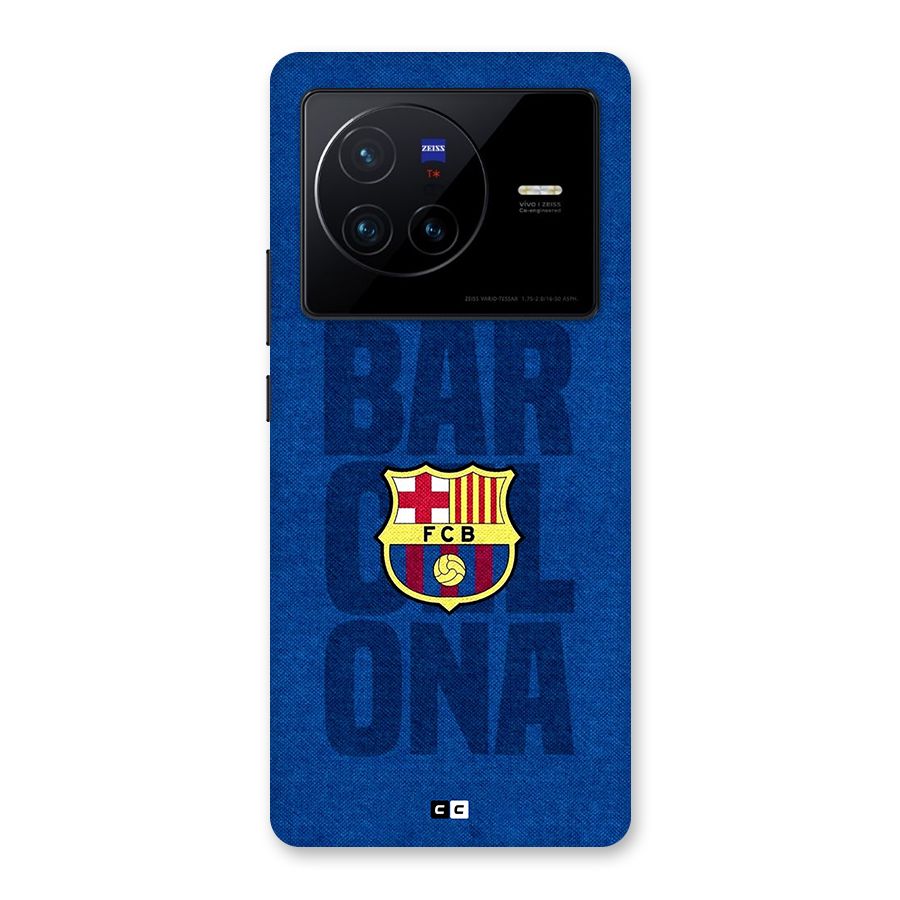 Barcelona Typography Back Case for Vivo X80