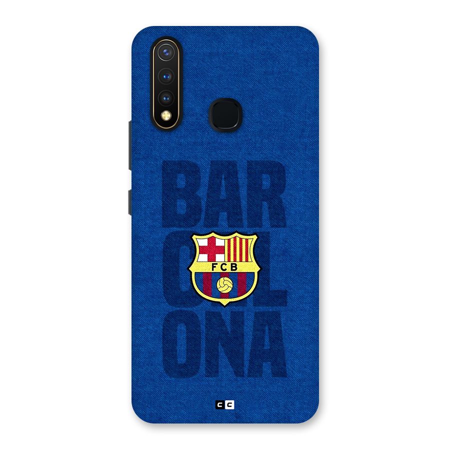 Barcelona Typography Back Case for Vivo Y19