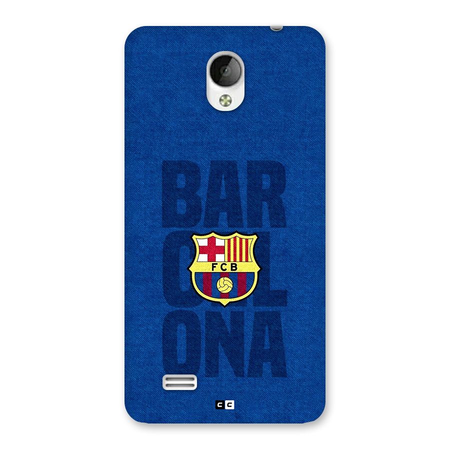 Barcelona Typography Back Case for Vivo Y21