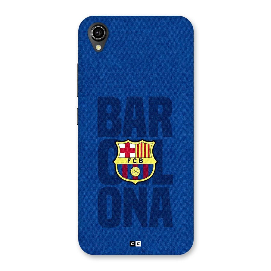 Barcelona Typography Back Case for Vivo Y90