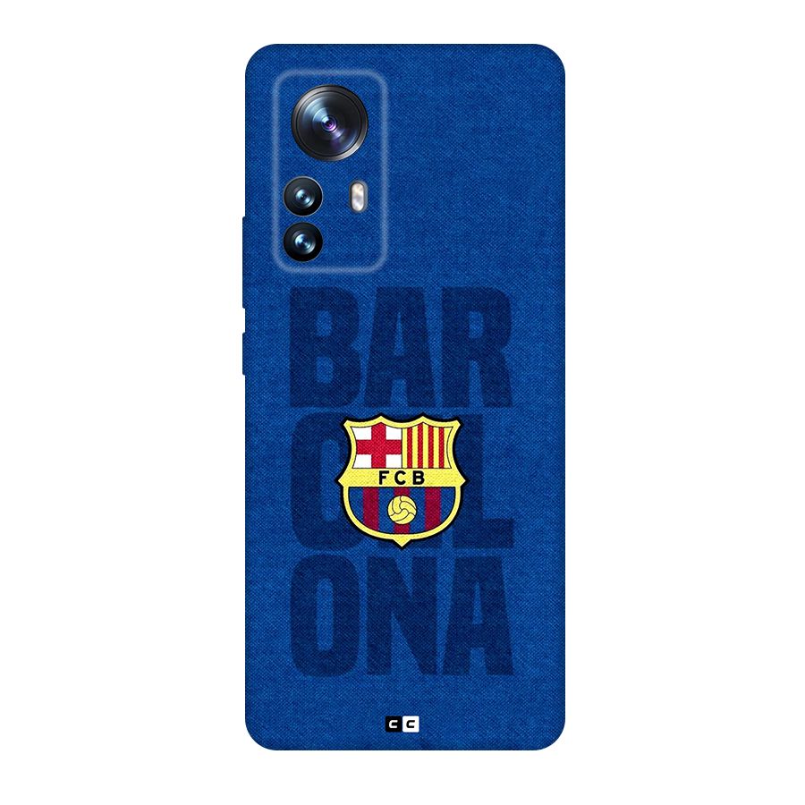 Barcelona Typography Back Case for Xiaomi 12 Pro