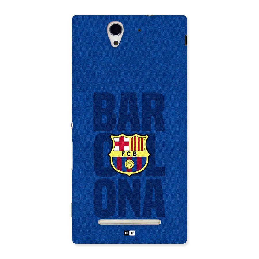Barcelona Typography Back Case for Xperia C3