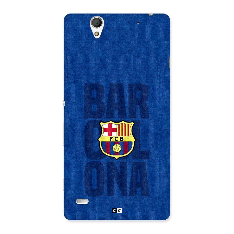 Barcelona Typography Back Case for Xperia C4